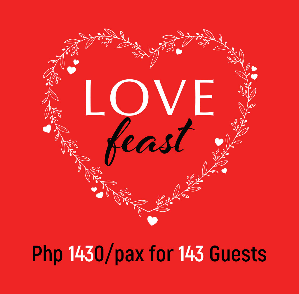 Php 1430 per Pax for 143 Guests